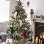 1PC Personalized Christmas stockings, 18 inches (approximately 45.7 cm) large-sized custom-knitted Christmas stockings, with embroidered names, contrast-colored twisted knots stockings, suitable for Christmas holiday decoration - Image 6