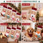 1PC Personalized Christmas Stocking with Name, Custom Christmas Stockings, Customized Xmas Decor Gifts for Family Kids, Christmas Holiday Party Decoration - 3D Santa Stocking,Delightful Christmas stocking - Image 7