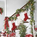 1PC Personalized Christmas stockings, 18 inches (approximately 45.7 cm) large-sized custom-knitted Christmas stockings, with embroidered names, contrast-colored twisted knots stockings, suitable for Christmas holiday decoration - Image 6